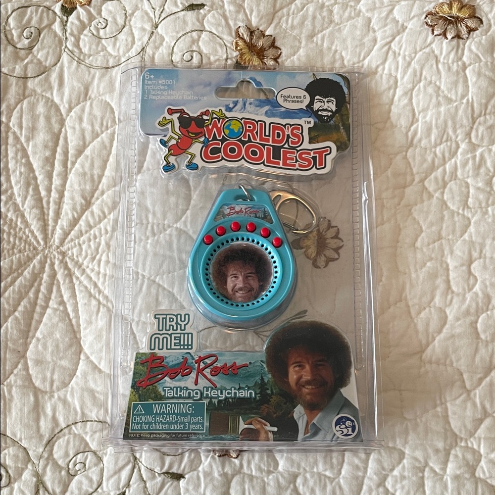World’s Coolest Bob Ross Talking Keychain